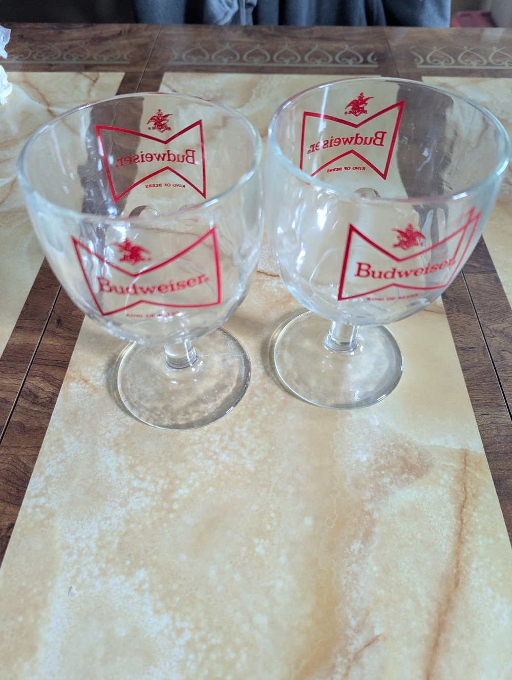 Vintage Budweiser Goblets